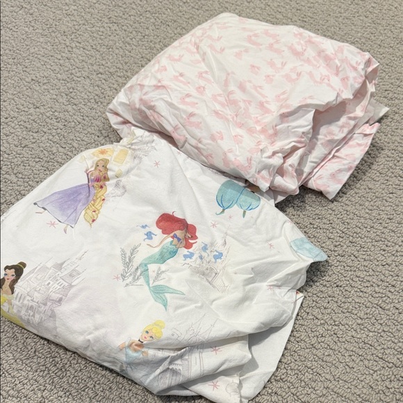 Pottery Barn Kids Disney Princess Crib Sheet Bundle - Picture 1 of 1